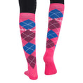 Load image into Gallery viewer, TuffRider Argyle Knee Hi Socks