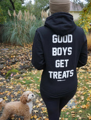 Good Boys Get Treats Hoodie | Gift for Dog Lovers | Front & Back Prints