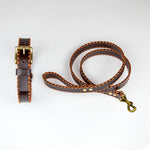 Orange Cross Dog Collar