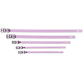 Load image into Gallery viewer, Blush pink dog collar by The Modern Dog Company, featuring weather and odor resistance, available in five adjustable sizes.