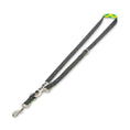 Load image into Gallery viewer, Southlake Paws Retro Taco Tuesday Leash featuring a gray background with colorful taco patterns and a sturdy metal clip.