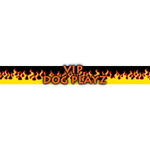 Personalized Red Flames Dog Collar