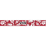 Personalized Aloha Red Dog Collar