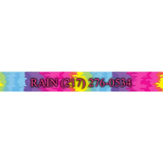 Personalized Rainbow Tie Dye Dog Collar