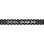 Personalized Black Polka Dot Dog Collar