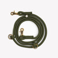 Load image into Gallery viewer, 'Moss Green' - Hands Free Braided Leash