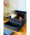 Load image into Gallery viewer, Catry Charcoal 2-in-1 Foldable Pet Stairs