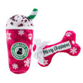 Load image into Gallery viewer, Merry Christmas Bone & Starbarks Puppermint Mocha Original Cup | Christmas Dog Toys
