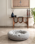 Load image into Gallery viewer, Pet Beds Premium Chester & Lee | Furry Gray Donut Dog Bed