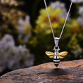 Load image into Gallery viewer, Bee Necklace- 925 Sterling Silver