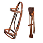 ExionPro Snap Snaffle Jumping Bridle with Rubber Reins