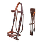 ExionPro Snap Snaffle Jumping Bridle with Rubber Reins