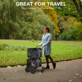 Load image into Gallery viewer, 4-in-1 Double Pet Stroller with Detachable Carrier and Travel Carriage