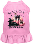 Load image into Gallery viewer, Pink and Black Cat Social Club Pet Dress