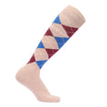 Load image into Gallery viewer, TuffRider Argyle Knee Hi Socks