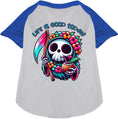 Load image into Gallery viewer, Tropical Grim Reaper Pet Raglan Shirt