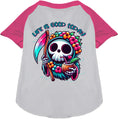 Load image into Gallery viewer, Tropical Grim Reaper Pet Raglan Shirt