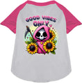 Load image into Gallery viewer, Sun Flowers and Scythes Pet Raglan Shirt