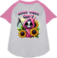 Load image into Gallery viewer, Sun Flowers and Scythes Pet Raglan Shirt