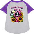 Load image into Gallery viewer, Sun Flowers and Scythes Pet Raglan Shirt