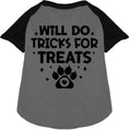 Load image into Gallery viewer, Will Do Tricks for Treats Pet Raglan Shirt