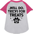 Load image into Gallery viewer, Will Do Tricks for Treats Pet Raglan Shirt