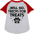 Load image into Gallery viewer, Will Do Tricks for Treats Pet Raglan Shirt