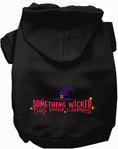 Load image into Gallery viewer, Something Wicked This Way Comes Halloween Pet Hoodie