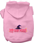 Load image into Gallery viewer, Something Wicked This Way Comes Halloween Pet Hoodie