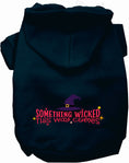 Load image into Gallery viewer, Something Wicked This Way Comes Halloween Pet Hoodie