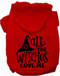 Load image into Gallery viewer, All the Witches Love Me! Pet Hoodie