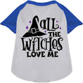 Load image into Gallery viewer, All the Witches Love Me! Pet Raglan Shirt