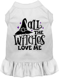 Load image into Gallery viewer, All the Witches Love Me Halloween Pet Dress