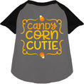 Load image into Gallery viewer, Candy Corn Cutie Pet Raglan Shirt