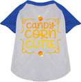 Load image into Gallery viewer, Candy Corn Cutie Pet Raglan Shirt