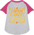 Load image into Gallery viewer, Candy Corn Cutie Pet Raglan Shirt