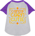Load image into Gallery viewer, Candy Corn Cutie Pet Raglan Shirt