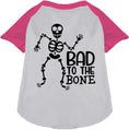 Load image into Gallery viewer, Bad to the Bone Pet Raglan Shirt