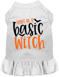 Load image into Gallery viewer, Don't Be a Basic Witch Halloween Pet Dress