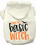 Load image into Gallery viewer, Don't Be a Basic Witch Halloween Pet Hoodie