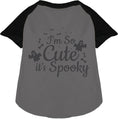 Load image into Gallery viewer, So Cute, It's Spooky Pet Raglan Shirt
