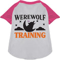 Load image into Gallery viewer, Werewolf in Training Pet Raglan Shirt
