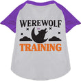 Load image into Gallery viewer, Werewolf in Training Pet Raglan Shirt