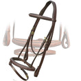 Load image into Gallery viewer, ExionPro Twin Designer Fancy Stitched English Snaffle Bridle with Reins