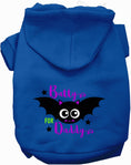 Load image into Gallery viewer, Batty for Daddy Halloween Pet Hoodie