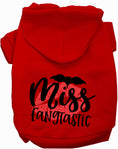 Load image into Gallery viewer, Miss Fangtastic Halloween Pet Hoodie