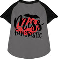 Load image into Gallery viewer, Miss Fangtastic Pet Raglan Shirt