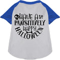 Load image into Gallery viewer, Pawsitively Happy Halloween Pet Raglan Shirt