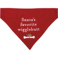 Load image into Gallery viewer, Christmas Reversible Dog Bandana "Santa's Favorite Wigglebutt" / "I Ate The Naughty List" - Southlake Paws