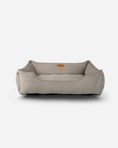 Load image into Gallery viewer, Bolster Beds Premium Chester & Lee | Fancy Corduroy Sleeper Dog Bed Taupe